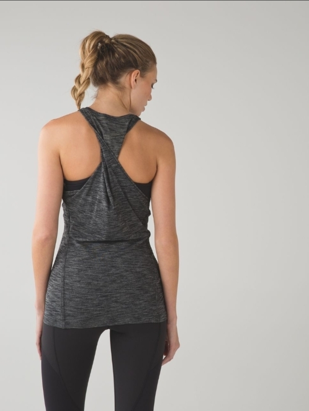 Lululemon & go Everywhere Tank Heathered Black Size S/M